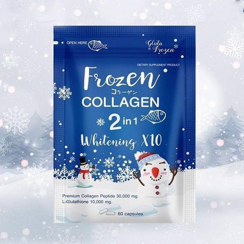 Frozen Collagen with Glutathione Radiant Flawless Skin, 60 Capsules