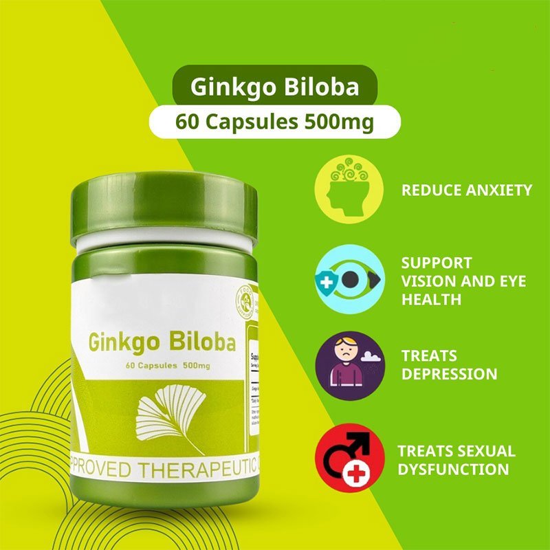 Simplee Supplement Ginkgo Biloba 60 Capsules 500mg