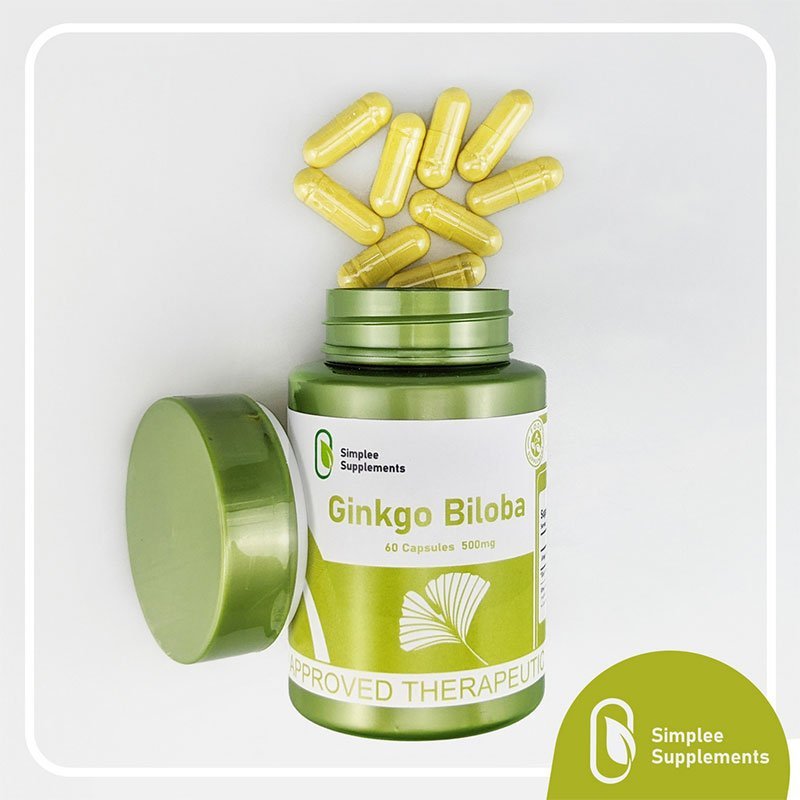 Simplee Supplement Ginkgo Biloba 60 Capsules 500mg
