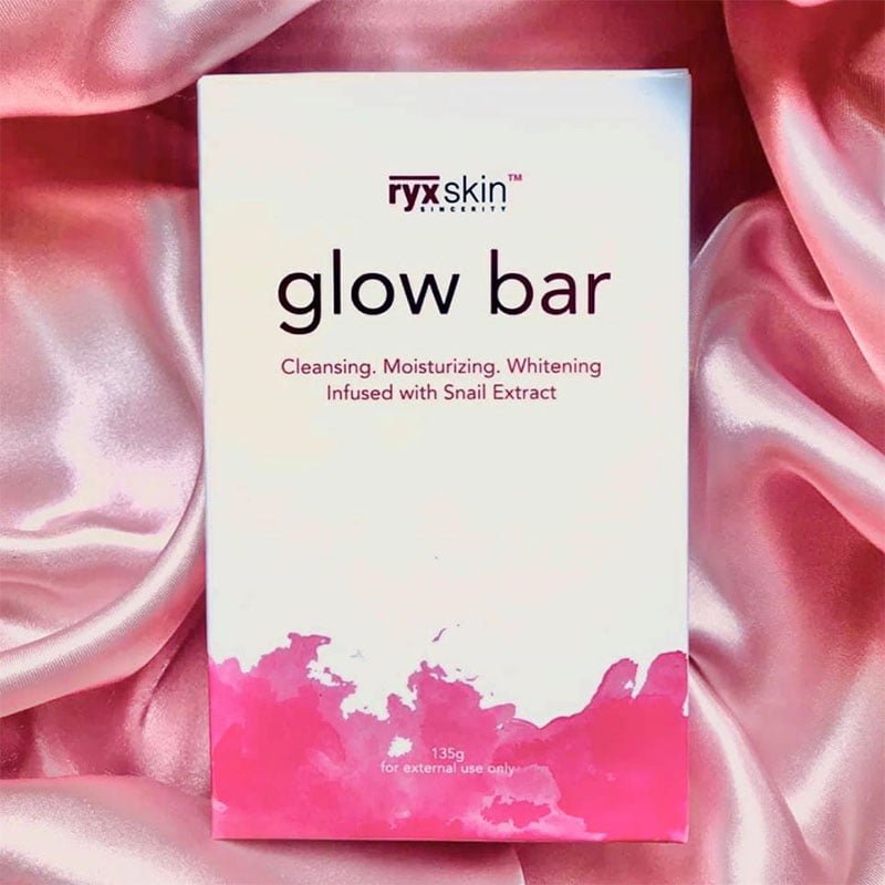 Glow-Bar-W.jpg Ryxskincerity Glow Bar Cleansing & Moisturizing Face and Body Soap Infused with Snail Extract, 135g