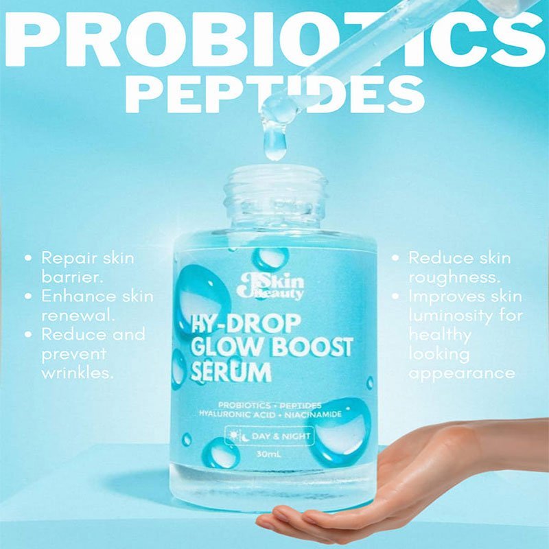 JSkin Beauty Hy-Drop Glow Boost Serum Probiotics & Peptides 30ml