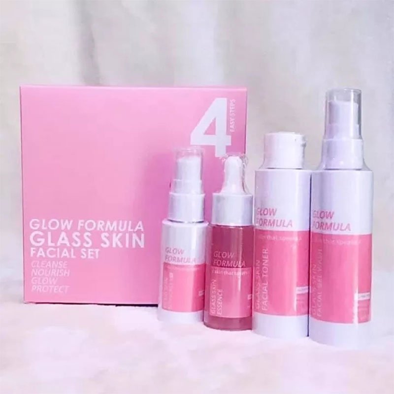 Glow-Formula-Glass-Skin.jpg Glow Formula Glass Skin Facial Set Cleanse Nourish Glow Protect