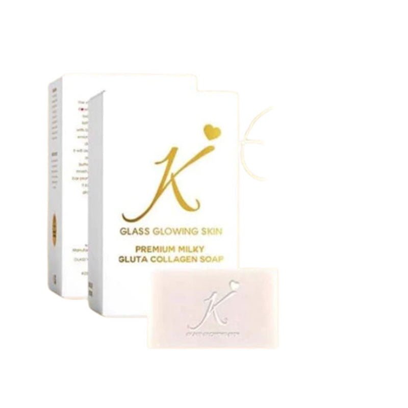 Gluta-Collagen-Soap.jpg K Glass Glowing Skin Premium Milky Gluta Collagen Soap 100g