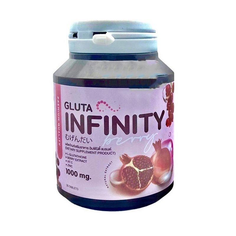 Gluta Infinity 1000mg 30 Tablets Product of Thailand