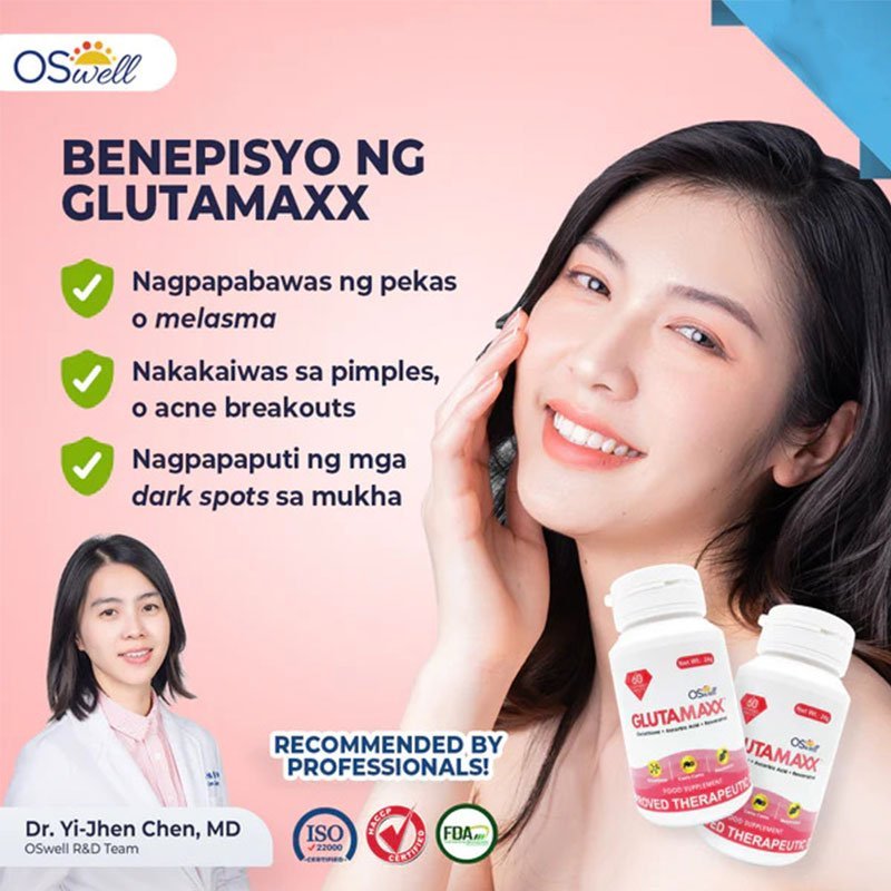 OSWELL Gluta Maxx Food Supplement 60 Chewable Tablets