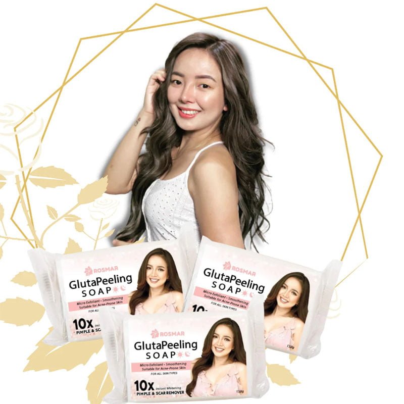 Rosmar Gluta Peeling Soap Micro Exfoliant + Smoothening Suitable for Acne-Prone Skin 150g