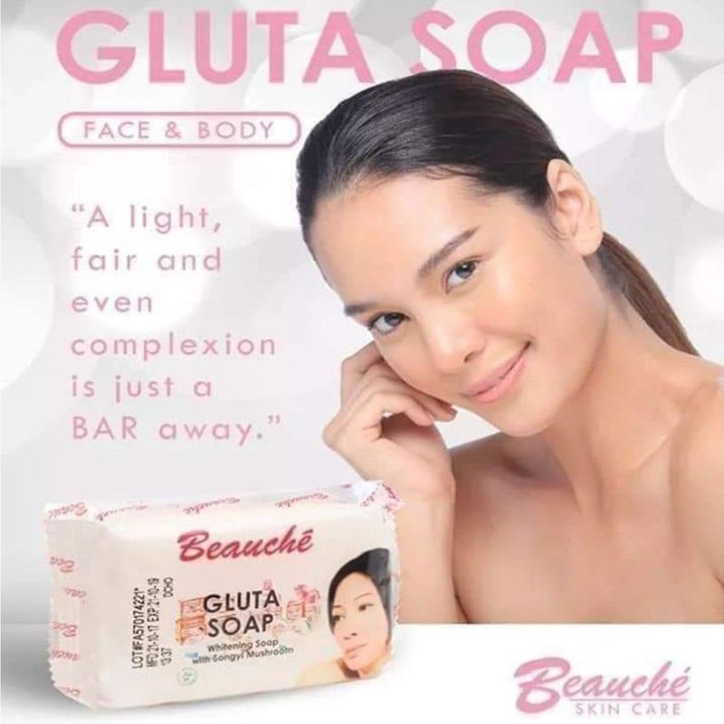 Beauche Gluta Soap Face & Body Whitening Soap with Songyi Mushroom 90g