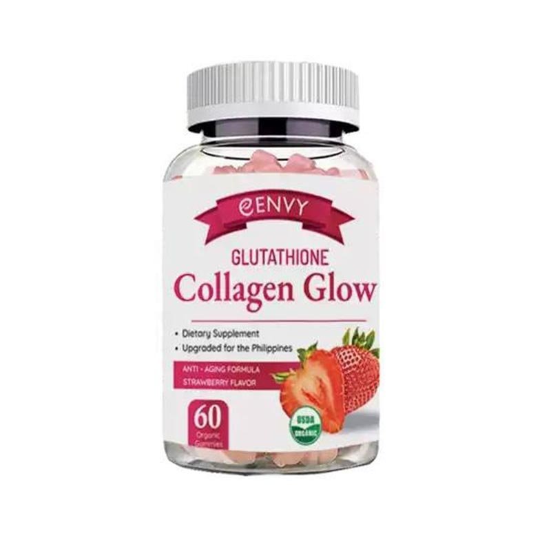 ENVY Glutathione Collagen Glow Anti-Aging Formula Strawberry Flavor Gummies