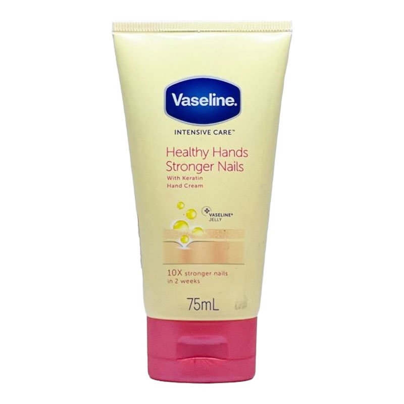 Healthy-Hands-Stronger-Nails.jpg Vaseline Intensive Care Healthy Hands Stronger Nails with Keratin Hand Cream 75ml