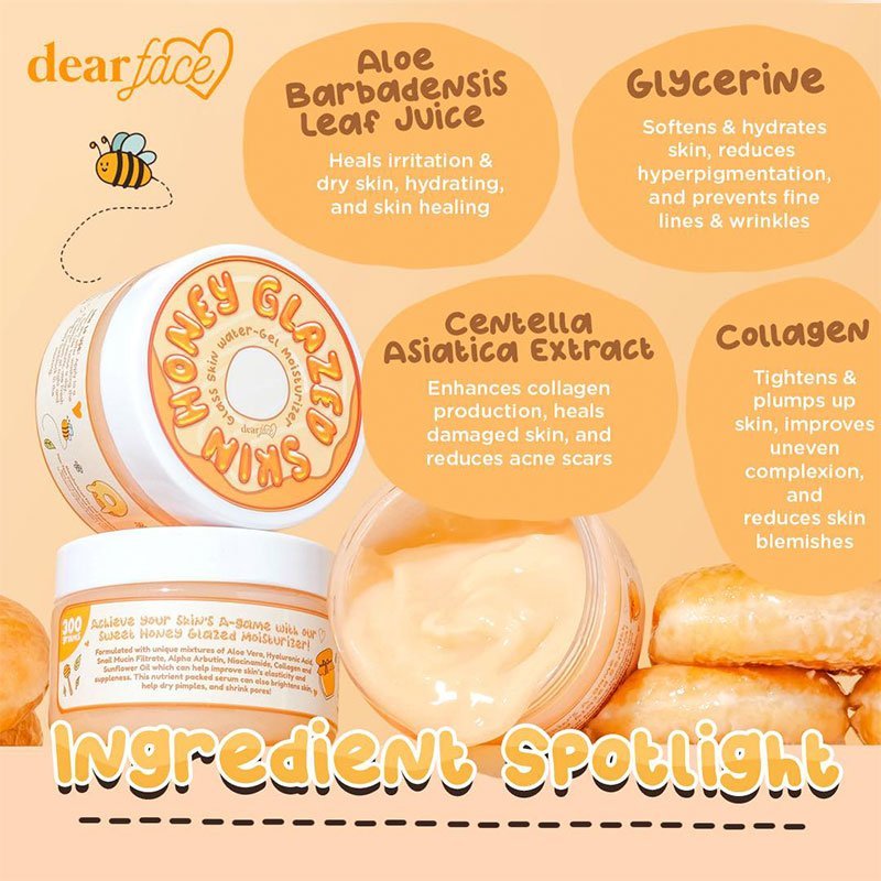 Honey-Glazed-1.jpg Dear Face Honey Glazed Skin Glass Skin Water-Gel Moisturizer 300g