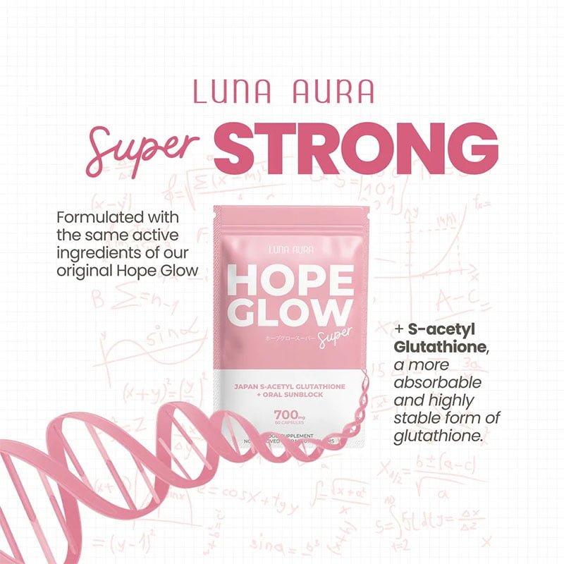 Luna Aura  Hope Glow Super Japan S-Acetyl Glutathione + Oral Sunblock 700mg