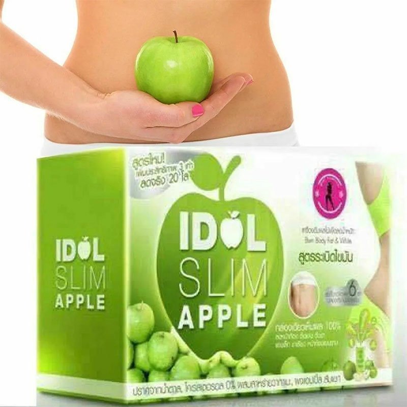 Idol-Slim-1.jpg Idol Slim Apple Block Burn Fruit Drinks Diet Weight Loss Burn Fat Product of Thailand