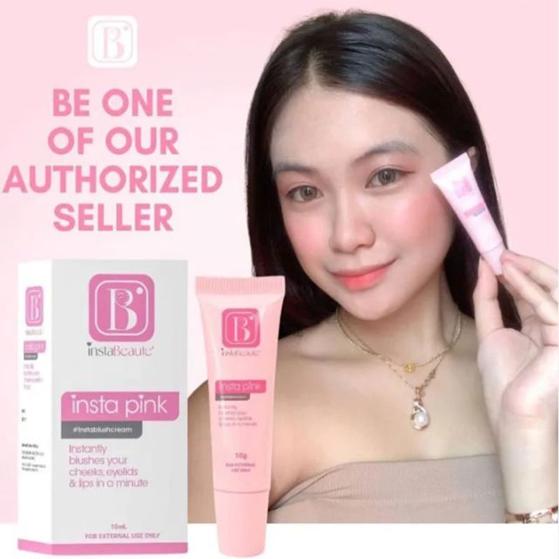 InstaBeaute Insta Pink Blush Cream Instantly Blushes your Cheeks, Eyelids & Lips