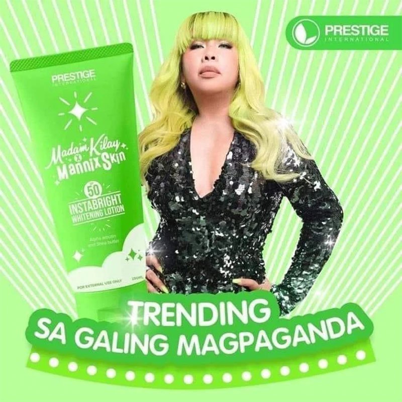Prestige International Madam Kilay x Mannix Skin Spf50 Instabright Whitening Lotion 250ml