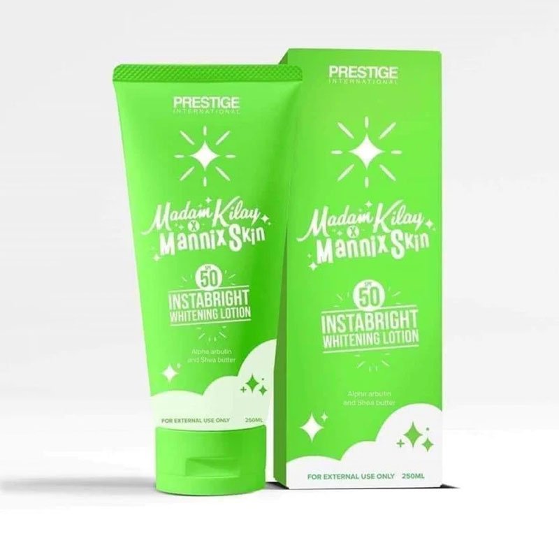 Instabright-Whitening-Lotion.jpg Prestige International Madam Kilay x Mannix Skin Spf50 Instabright Whitening Lotion 250ml