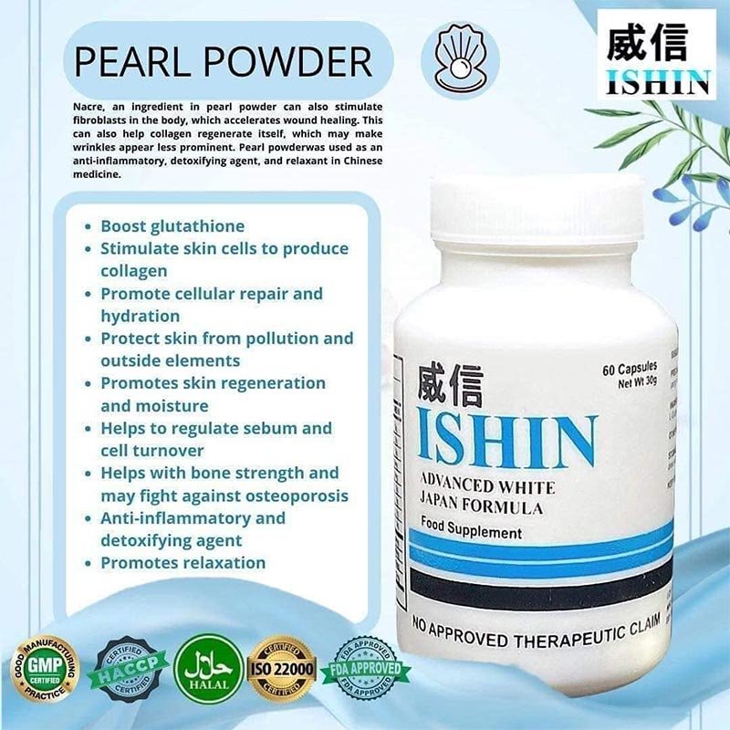 Ishin-1.jpg Ishin Advanced 10X Whitening Japan Formula with Collagen and Glutathione 60 Capsule