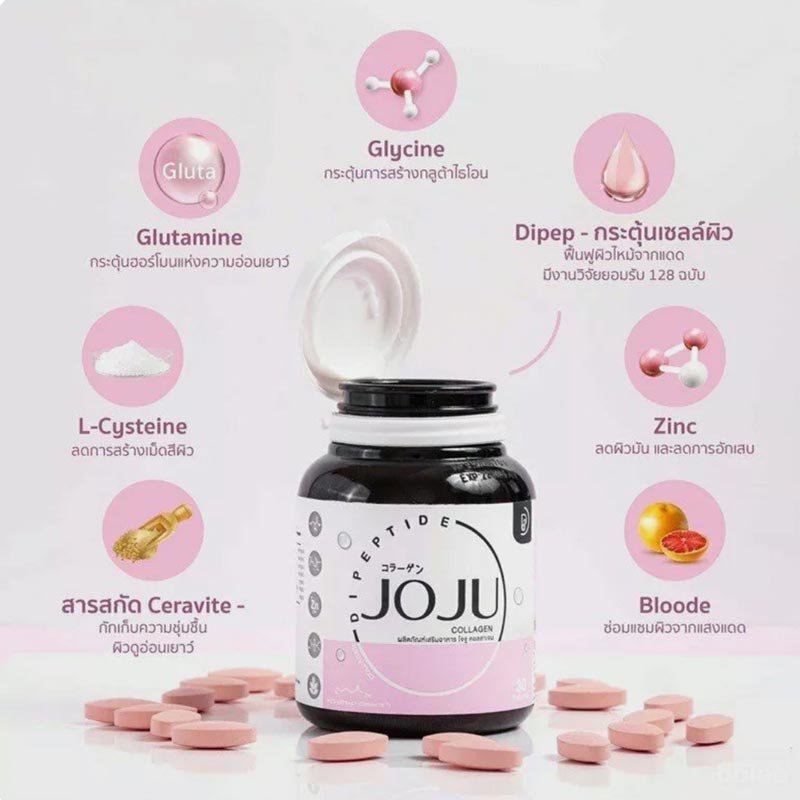 Joju-Collagen-1-1.jpg Joju Collagen Premium Dipeptide 30 Tablet Product of Thailand