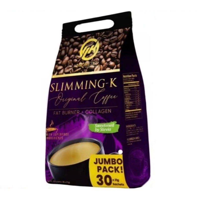 Jumbo-Pack.jpg Slimming-K Original Coffee Fat Burner + Collagen Mix Drink Jumbo Pack – 21g x 30 Sachets