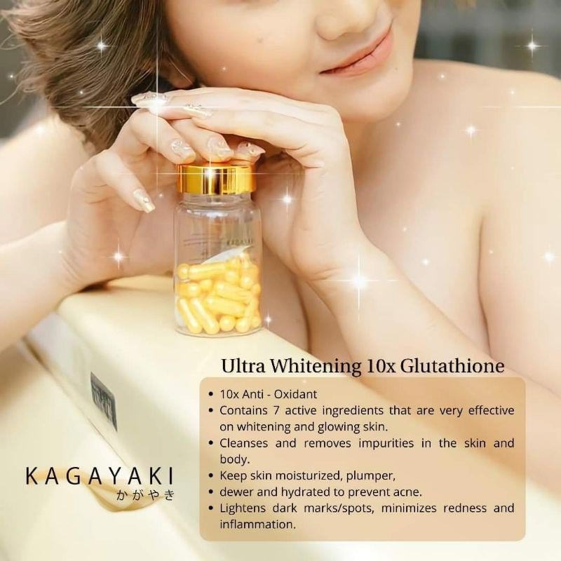 Kagayaki-Capsule-1.jpg Kagayaki Ultra Whitening 10X Glutathione 500mg 30 Capsule