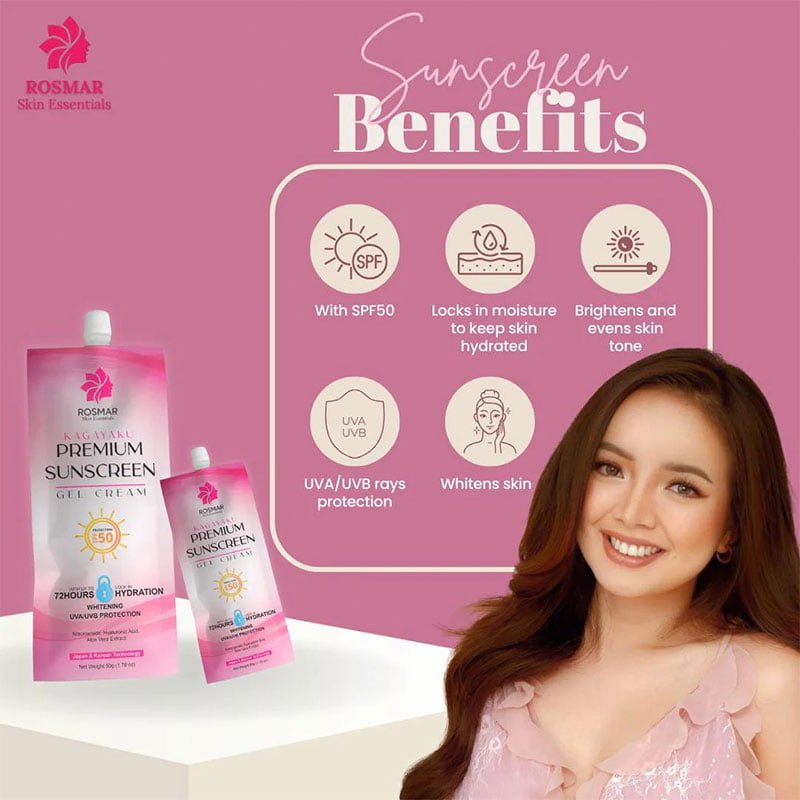 Rosmar Kagayaku Premium Sunscreen Gel Cream SPF50 50g