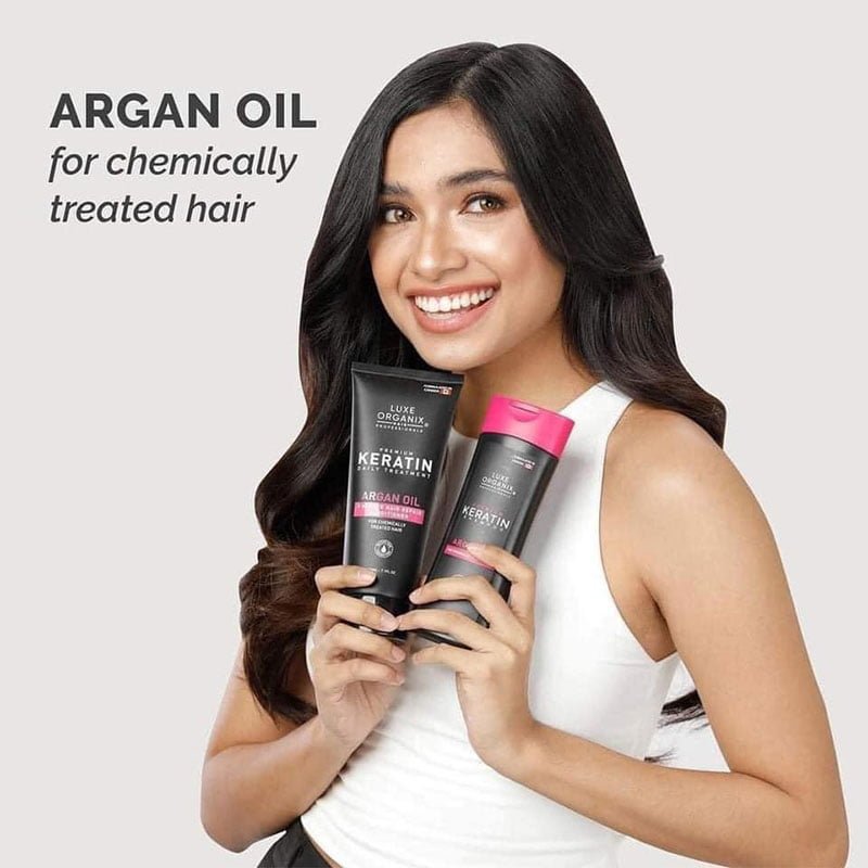 Luxe Organix Hair Professionals Premium Keratin Treatment Argan Oil Deep Repair Daily Conditioner 250ml