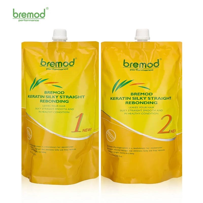 Keratin-Silky.jpg Bremod Keratin Silky Straight Rebonding Set (1+2) Leave your Hair Silky Straight Smooth and in Healthy Condition
