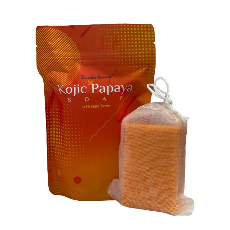ROYALE BEAUTY Kojic Papaya Soap in Orange Scent 130g