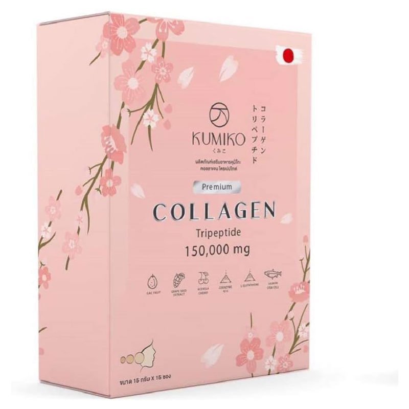 Kumiko-Collagen-1.jpg KUMIKO Collagen Tripeptide 150,000mg Anti-Aging Whitening Skin Drink 15 Sachets x 15g