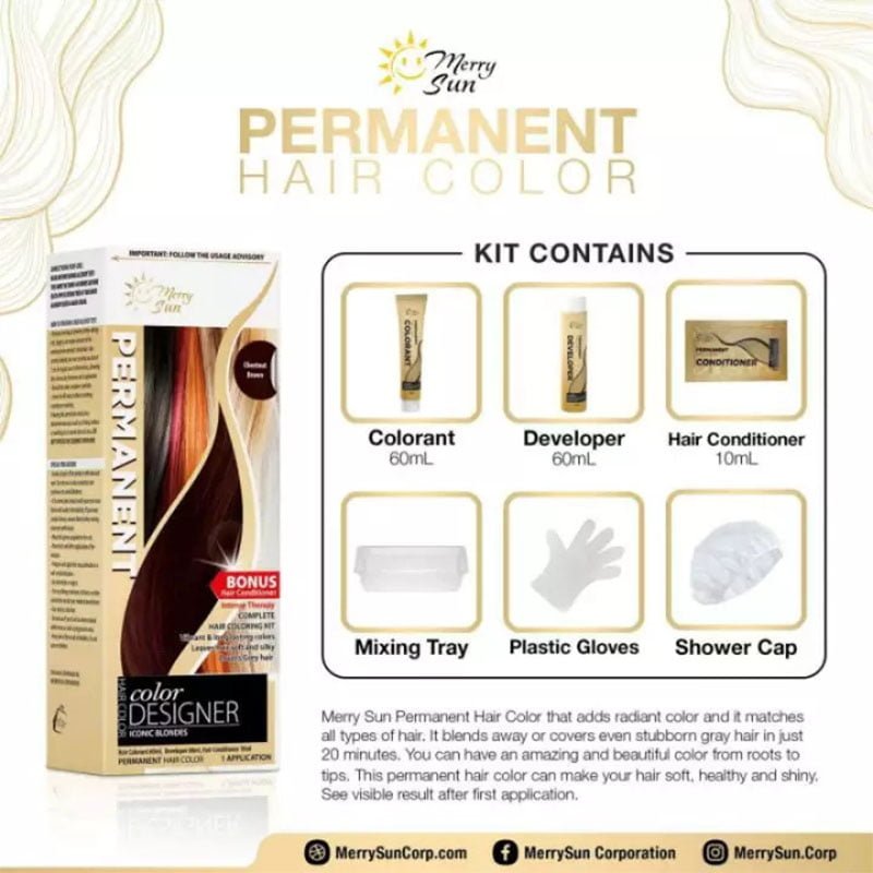 Light-Ash-Blonde-2.jpg Merry Sun Permanent Hair Coloring Kit Light Ash Blonde By Merrysun Corporation