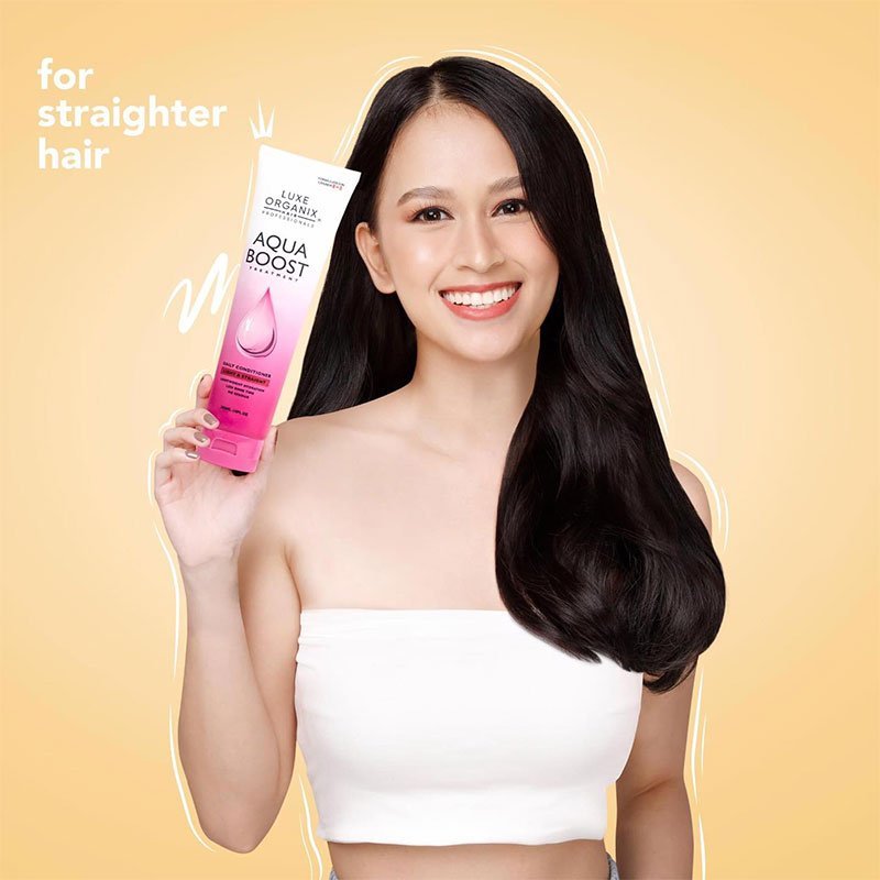 Light-Straight-1-1.jpg Luxe Organix Hair Professionals Aqua Boost Treatment HyaCollagen Complex Light & Straight Daily Conditioner 180ml