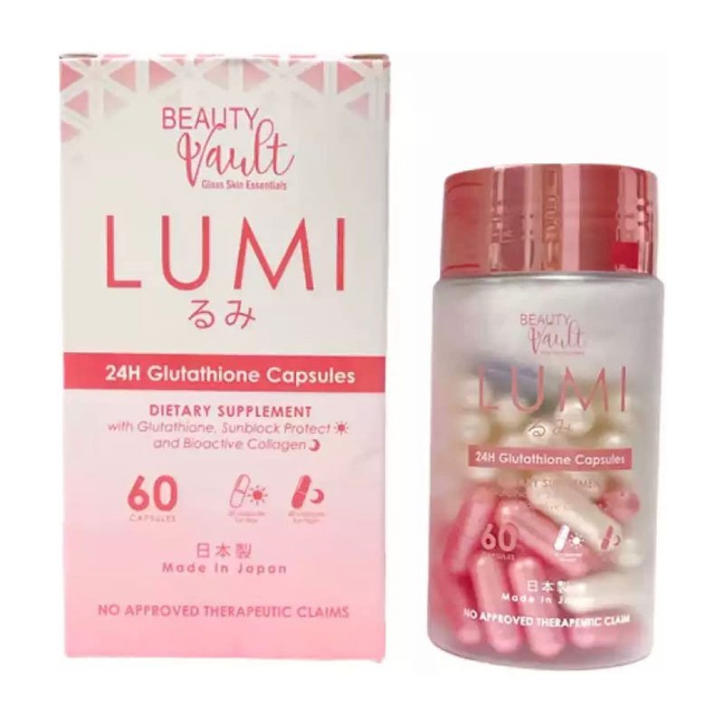 Beauty Vault Lumi Glutathione Whitening (60 Capsules)
