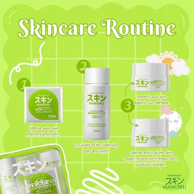 Madam Kilay Mamoru Skin Rescue 4 in1 Maintenance Set
