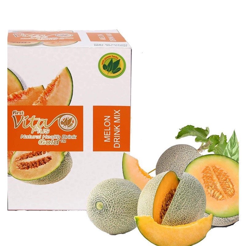 Melon-2.jpg First Vita Plus Melon Natural Health Drink 22g x 20 Sachets