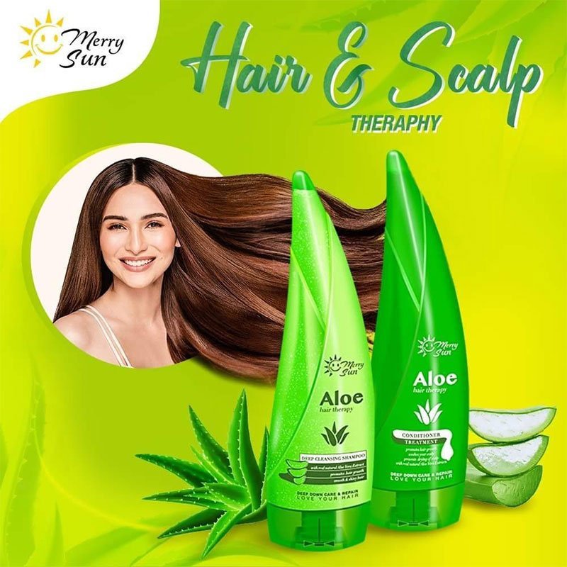 MerruSun-Aloe-Hair-Therapy-Shampoo-Conditioner-1.jpg Merry Sun Aloe Hair Therapy Shampoo & Conditioner By Merrysun Corporation