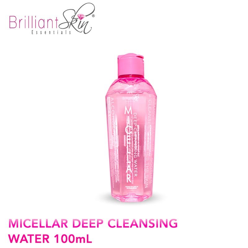 Brilliant Skin Essentials Micellar Deep Cleansing Water 100ml with Premium Cotton Rounds
