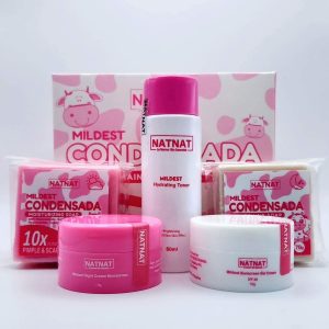 Mildest-Consensada-Set.jpg Natnat by Rosmar Mildest Condensada Maintenance Set 5in1 10x Instant Whitening Pimple Scar Remover