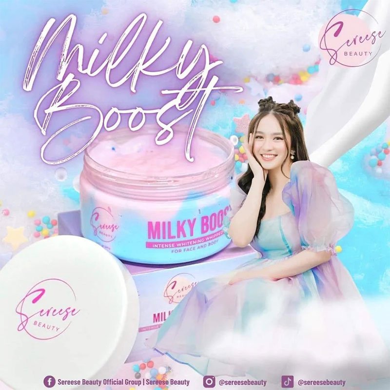 Milky-Boost-Whipped-Scrub-1.jpg Sereese Beauty Milky Boost Intense Whitening Whipped Scrub For Face & Body 250g