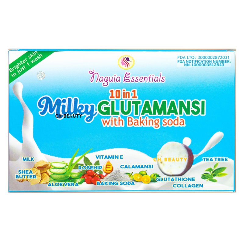 Milky-Glutamansi-Soap.jpg Naguia Essentials 10in1 Milky Glutamansi with Baking Soda 20 Soaps in 1 box