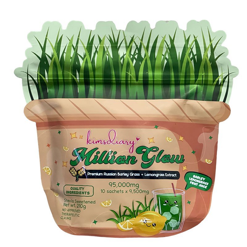 KIMSDIARY Million Glow Premium Russian Barley Grass + Lemongrass Extract