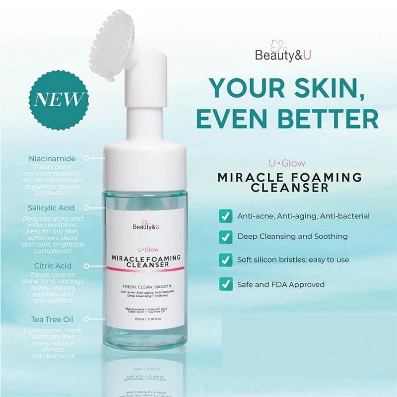 Miracle-Foaming-Cleanser-2.jpg Beauty&U U-Glow Miracle Foaming Cleanser