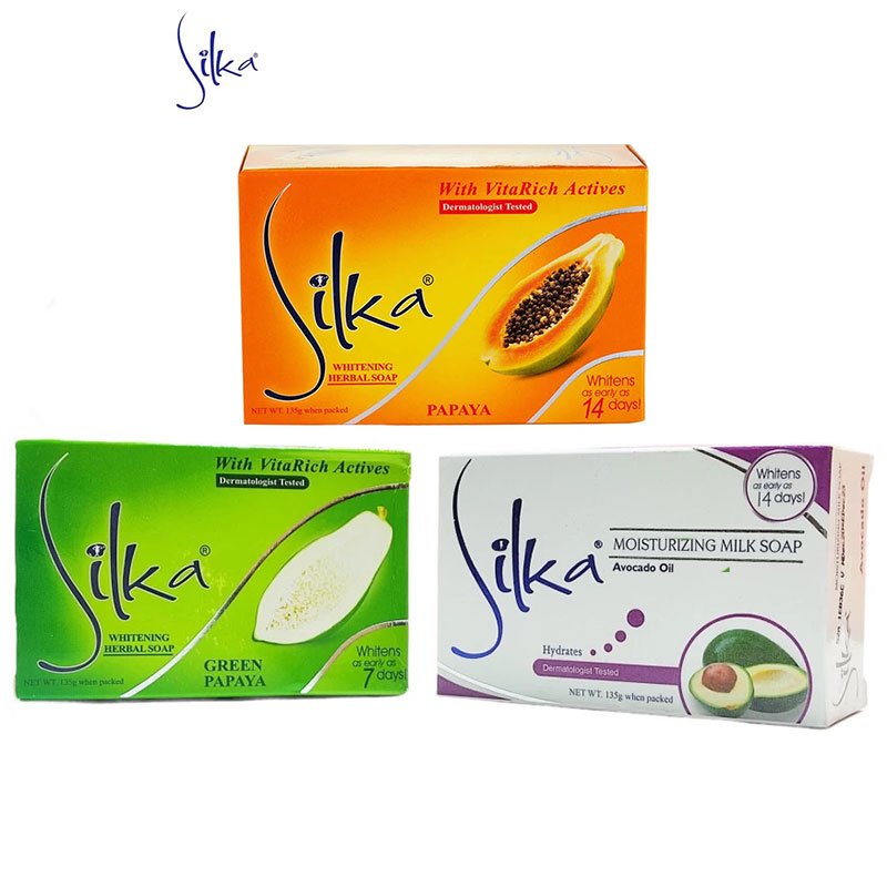 Mix-Soap.jpg Silka Whitening Herbal and Hydrates Soap 135g