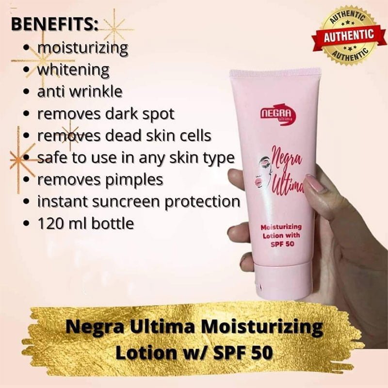 Moisturizing-Lotion-1.jpg Negra Ultima Moisturizing Lotion with SPF 50