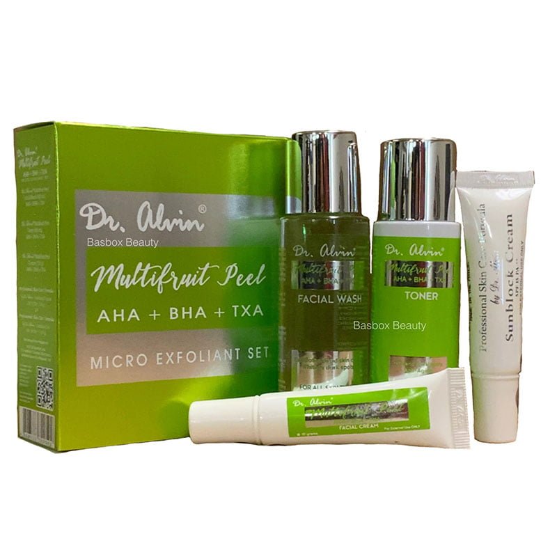 Dr. Alvin Multifruit Peel AHA + BHA + TXA Micro Exfoliant Set