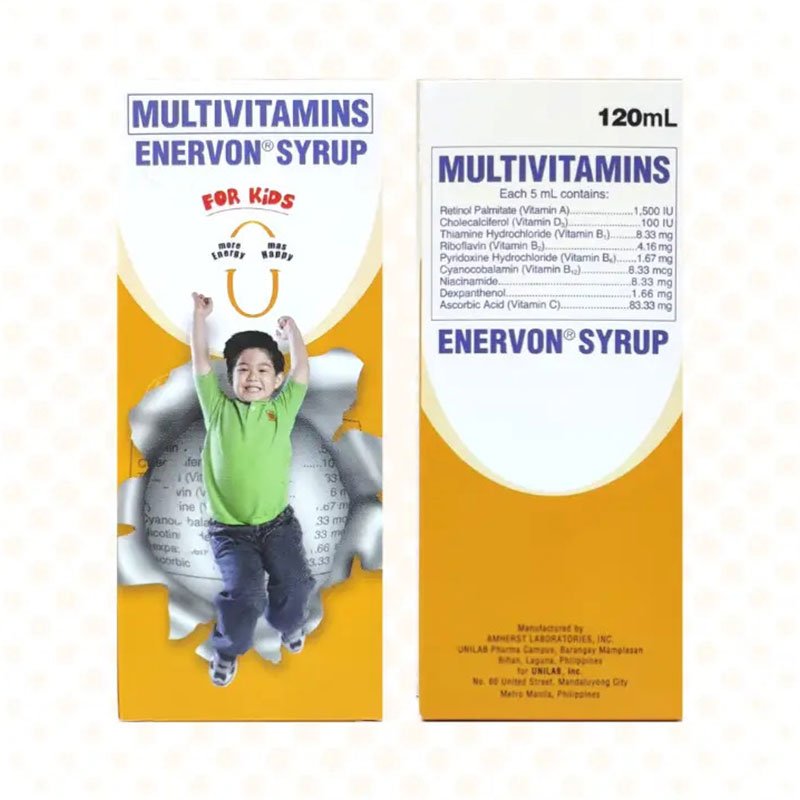 Multivitamins-Enervon-Syrup.jpg UNILAB Multivitamins Enervon Syrup for Kids 120ml