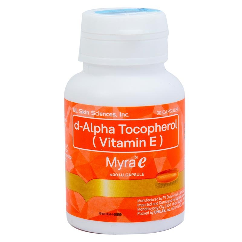 Myra-W.jpg Myra E 400 IU Vitamin E d-Alpha Tocopherol (30 Capsule)