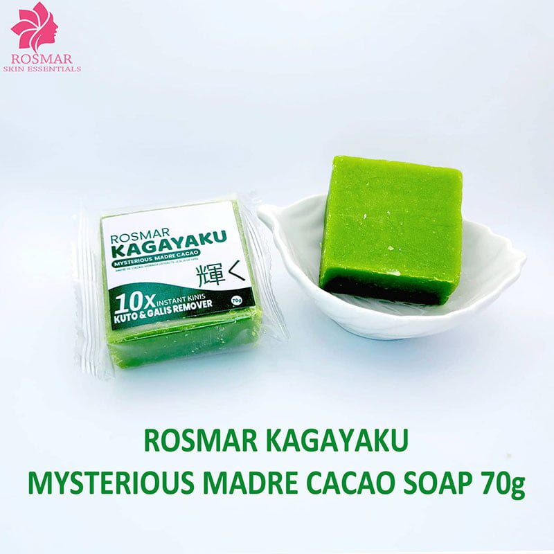 Mysterious-Madre-Cacao-Soap.jpg Rosmar Kagayaku Mysterious Madre Cacao Soap 10x Instant Kinis Kuto & Galis Remover 70g