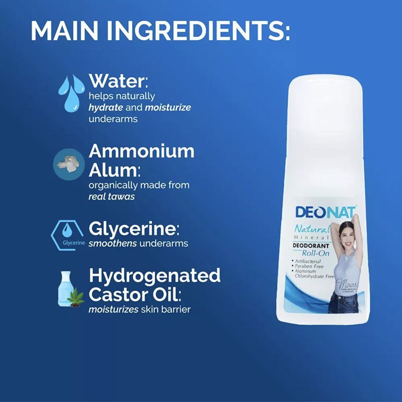 Natural-Roll-On-2.jpg Deonat Natural Mineral Deodorant Roll On 65ml Product of Thailand