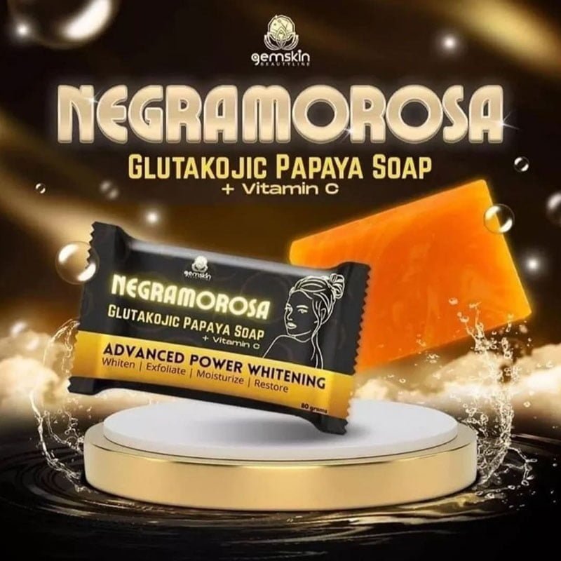 Negramorosa-1.jpg Negramorosa Gluta Kojic Papaya Soap With Vitamin C Advance Power Whitening Soap