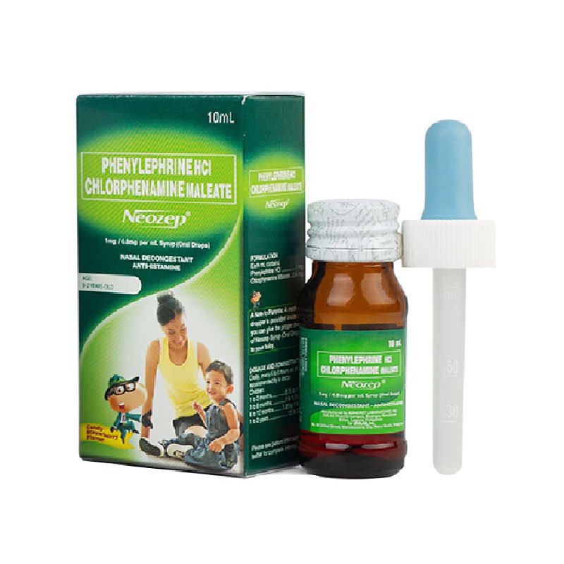 Neozep-Drops.jpg UNILAB Phenylephrine HCl Chlorphenamine Maleate Neozep Drops 10ml