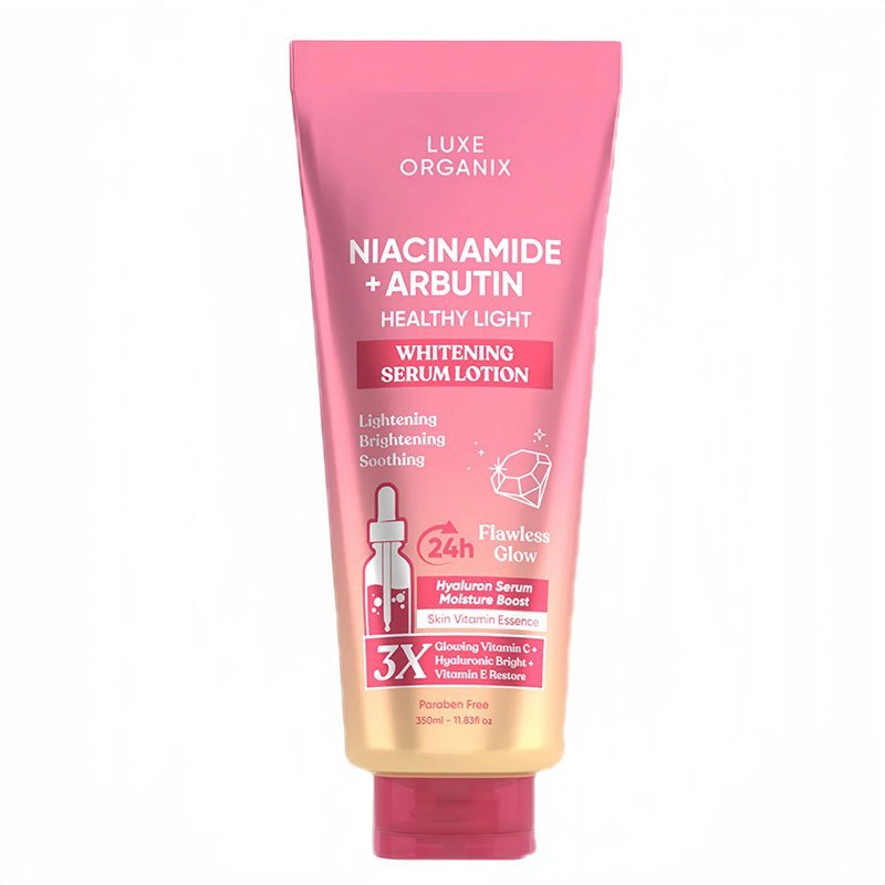 Niacinamide-Arbutin.jpg Luxe Organix Niacinamide + Arbutin Healthy Light Whitening Serum Lotion 350ml
